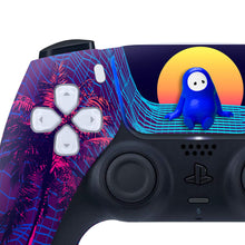Load image into Gallery viewer, Fall Guys Vaporwave Custom Wireless PS5 Controller
