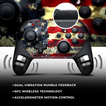 Load image into Gallery viewer, Tattered Flag Custom Switch Pro Controller
